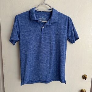 Crewcuts (J. Crew Kids) Solid Blue Polo, Size L (10-11)